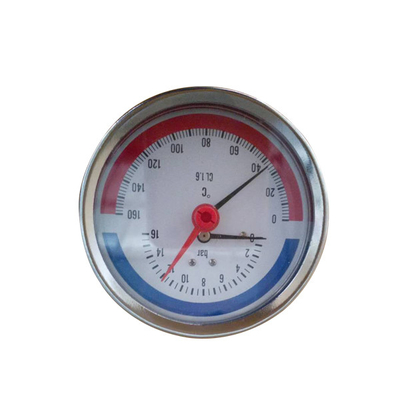 Manómetro termo 0-6bar del 1/2 BSP indicador de presión de la temperatura de 1/4" de 100M M