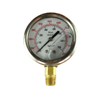 indicador de presión llenado glicerina de 2,48&quot; de 63m m 1/4 Npt 200 PSI de líquido