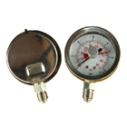 2 pulgadas indicador llenado líquido 0-100 PSI 1/8&quot; de la presión de carburante de 1,5 pulgadas indicador de memoria ajustable del Npt