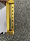 forma de V plateada de oro del termómetro de 50m m del cuerpo de aluminio bimetálico 100m m de cristal del indicador
